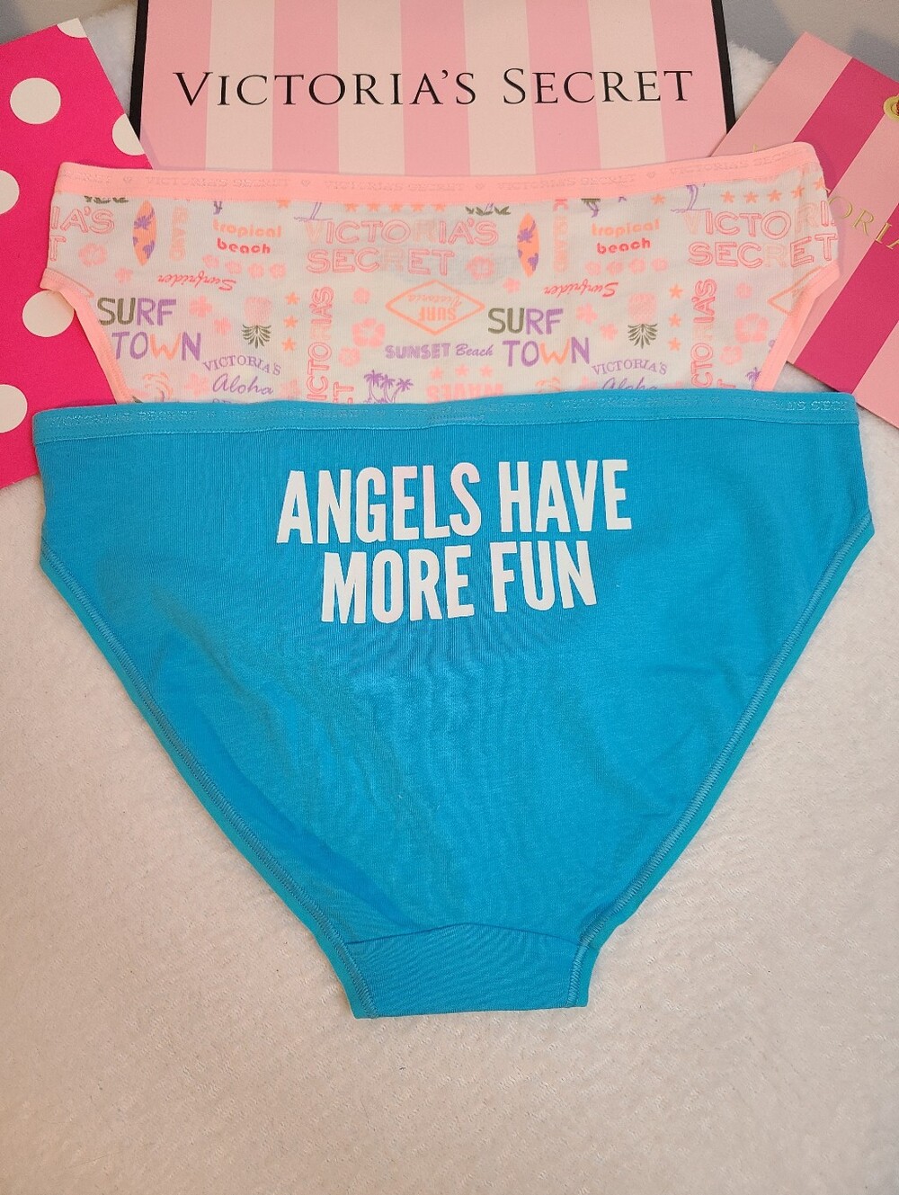 Y2K Victoria's Secret 2pk Signature Cotton Classic Bikini Panties Size M
